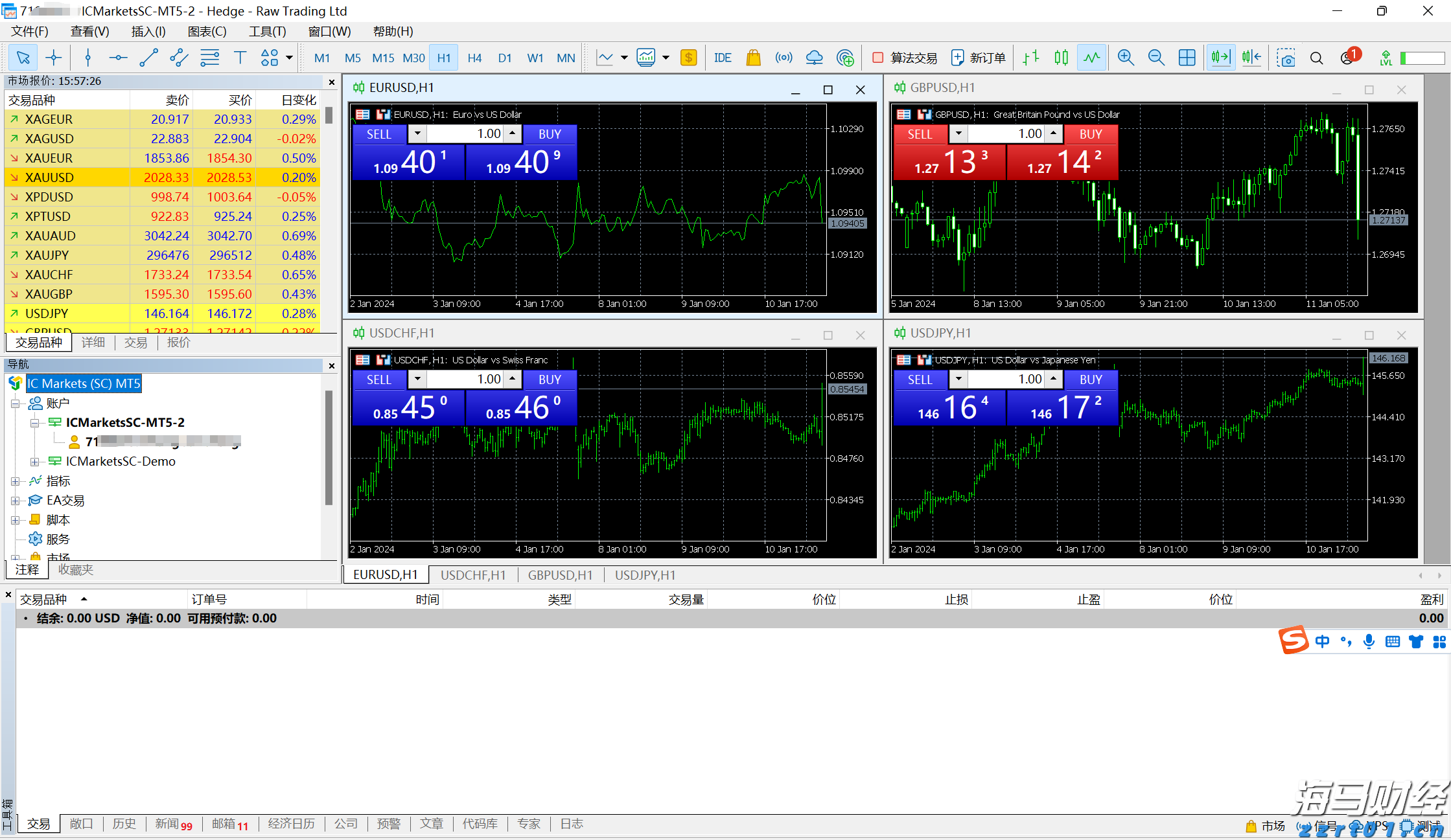 IC MARKETS MT5下载登录流程