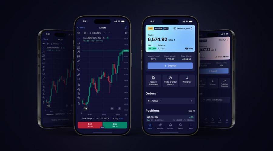 DXtrade 更新移动应用程序，恰好在 cTrader 的类似举动之后一天