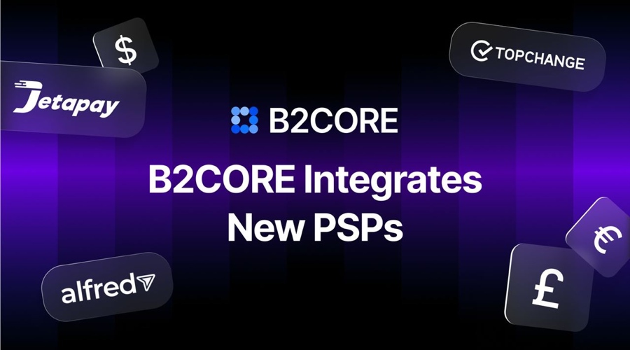 B2BROKER通过三家新支付服务商的集成增强B2CORE平